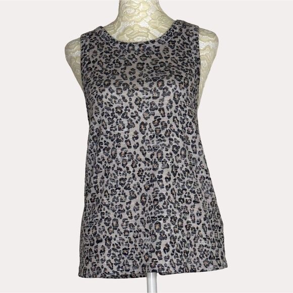 Z Supply Animal Print Tank Top Knit Blouse S - Picture 1 of 6